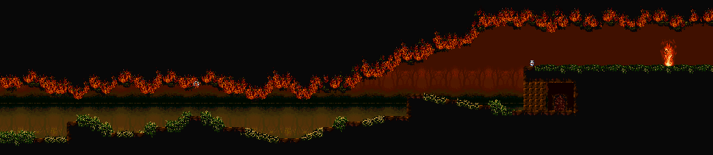 Thumbnail for a map of Dark Forest Burning Grove for the SNES game Demon's Crest.