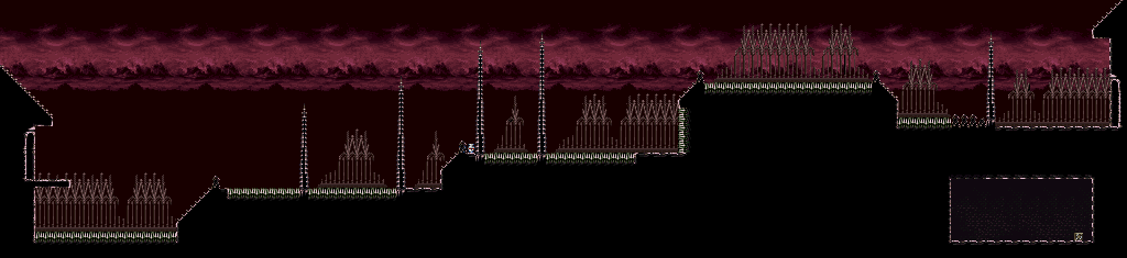 Thumbnail for a map of Phalanx's Fortress Spiny Balcony for the SNES game Demon's Crest.