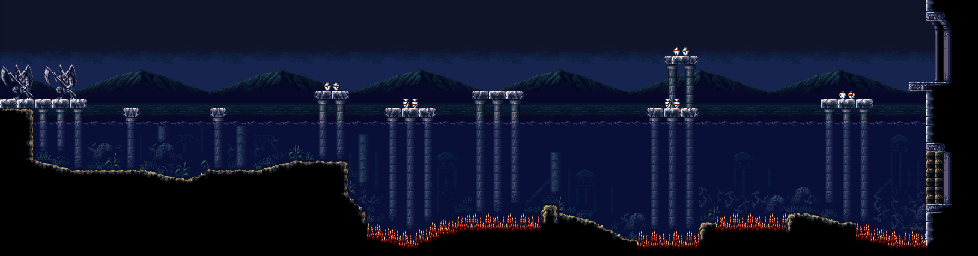 Thumbnail for a map of Poseidonia Aquatica for the SNES game Demon's Crest.