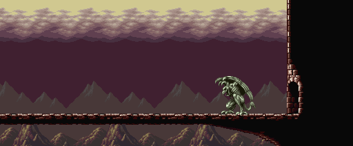 Thumbnail for a map of Towers Of Doom Spire Bridge for the SNES game Demon's Crest.