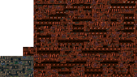 Thumbnail for a map of Crocodile Cauldron Lava Lagoon for the SNES game Donkey Kong Country 2: Diddy's Kong-Quest.