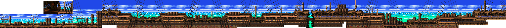 Thumbnail for a map of Gangplank Galleon Pirate Panic for the SNES game Donkey Kong Country 2: Diddy's Kong-Quest.
