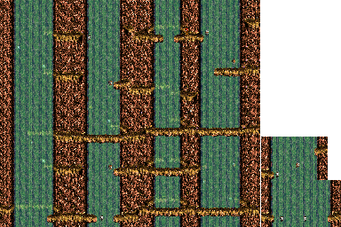 Thumbnail for a map of Cotton-Top Cove Tracker Barrel Trek for the SNES game Donkey Kong Country 3: Dixie Kong's Double Trouble.