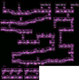 Thumbnail for a map of Kaos Core Poisonous Pipeline for the SNES game Donkey Kong Country 3: Dixie Kong's Double Trouble.