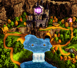 Thumbnail for a map of Kaos Kore (Animated) for the SNES game Donkey Kong Country 3: Dixie Kong's Double Trouble.
