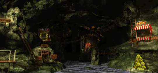 Thumbnail for a map of Chimp Caverns for the SNES game Donkey Kong Country.