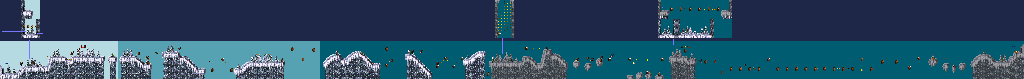 Thumbnail for a map of Gorilla Glacier Snow Barrel Blast for the SNES game Donkey Kong Country.