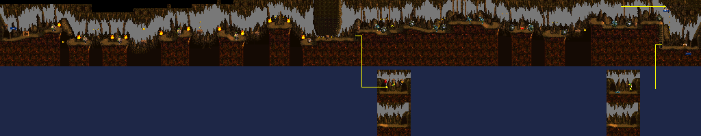 Thumbnail for a map of Gorilla Glacier Torchlight Trouble for the SNES game Donkey Kong Country.