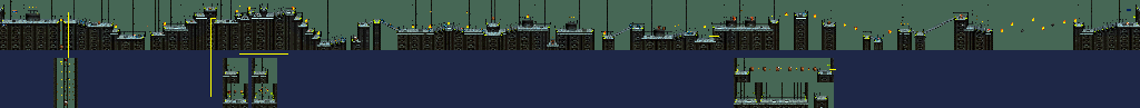 Thumbnail for a map of Kremkroc Industries Inc. Oil Drum Alley for the SNES game Donkey Kong Country.