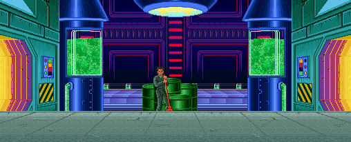 Thumbnail for a map of Chemical Factory for the SNES game Double Dragon V: The Shadow Falls.