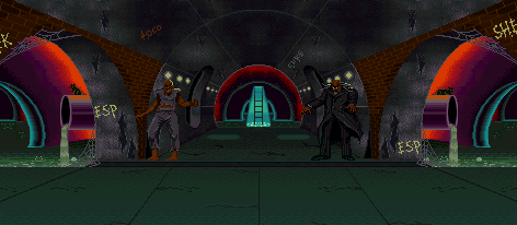 Thumbnail for a map of Metro City Sewer System for the SNES game Double Dragon V: The Shadow Falls.