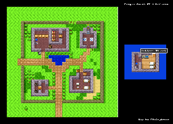 Thumbnail for a map of Dragon Quest II Leftwyne for the SNES game Dragon Quest I & II.