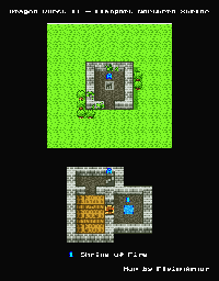 Thumbnail for a map of Dragon Quest II Lianport Northern Shrine for the SNES game Dragon Quest I & II.