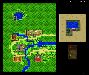 Thumbnail for a map of Dragon Quest II Tuhn for the SNES game Dragon Quest I & II.