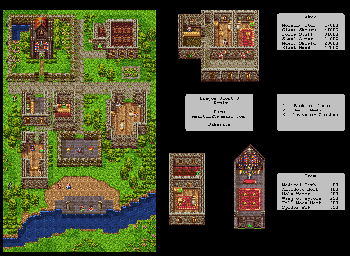 Thumbnail for a map of Baharata for the SNES game Dragon Quest III.