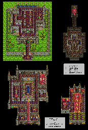 Thumbnail for a map of Castle Edinbear for the SNES game Dragon Quest III.