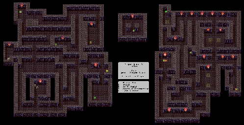 Thumbnail for a map of Cave Of The Crags for the SNES game Dragon Quest III.