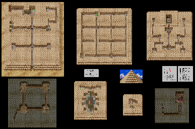 Thumbnail for a map of Pyramid for the SNES game Dragon Quest III.