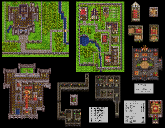 Thumbnail for a map of Samanosa for the SNES game Dragon Quest III.