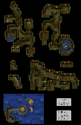 Thumbnail for a map of Underworld Lake for the SNES game Dragon Quest III.