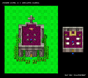 Thumbnail for a map of Northern Church for the SNES game Dragon Quest V.