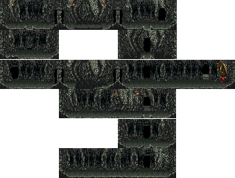 Thumbnail for a map of Badsel Fire Boots Cave (Unmarked) for the SNES game Dragon View.