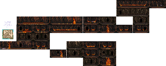 Thumbnail for a map of Casdra Fire Cave for the SNES game Dragon View.
