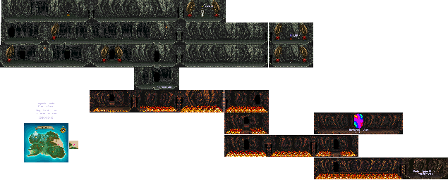 Thumbnail for a map of Desert Cave for the SNES game Dragon View.