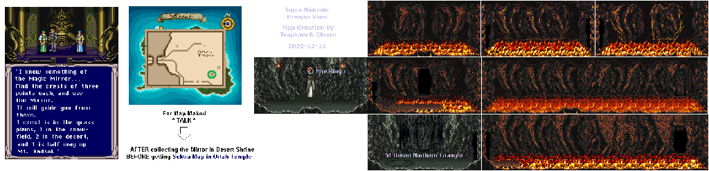 Thumbnail for a map of Desert Northern Triangle for the SNES game Dragon View.