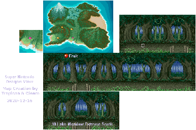 Thumbnail for a map of Lake Meadow Extreme South for the SNES game Dragon View.