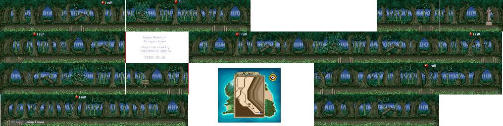 Thumbnail for a map of Neil Illusion Forest for the SNES game Dragon View.