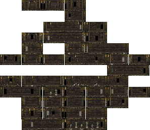 Thumbnail for a map of Ortah Temple (Unmarked) for the SNES game Dragon View.