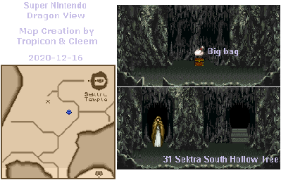 Thumbnail for a map of Sektra South Hollow Tree for the SNES game Dragon View.