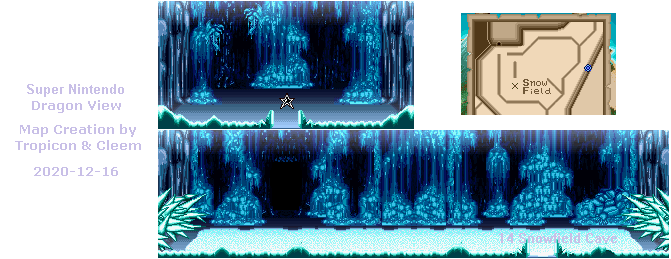 Thumbnail for a map of Snow Field Cave for the SNES game Dragon View.