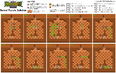 Thumbnail for a map of Barrel Puzzle Solution for the SNES game Dual Orb II.