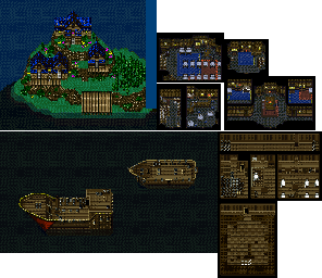 Thumbnail for a map of Cadmus Island for the SNES game Dual Orb II.