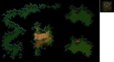 Thumbnail for a map of Garade Forest for the SNES game Dual Orb II.