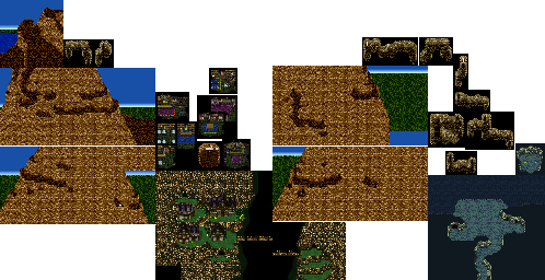 Thumbnail for a map of Karole Mountains for the SNES game Dual Orb II.