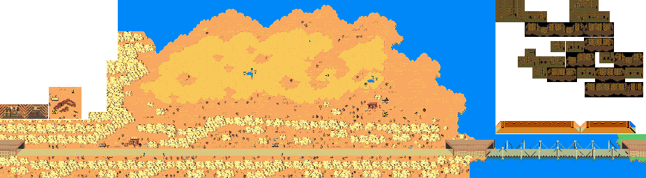 Thumbnail for a map of Dusty Dunes Desert for the SNES game EarthBound.