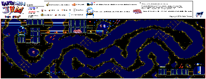 Thumbnail for a map of Tube Race for the SNES game Earthworm Jim.