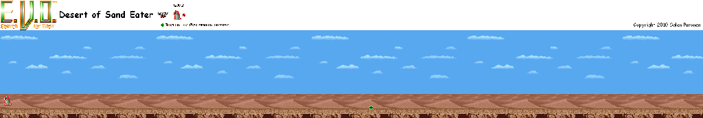 Thumbnail for a map of Early Creatures Of Land Desert Of Sand Eater for the SNES game E.V.O.: Search For Eden.