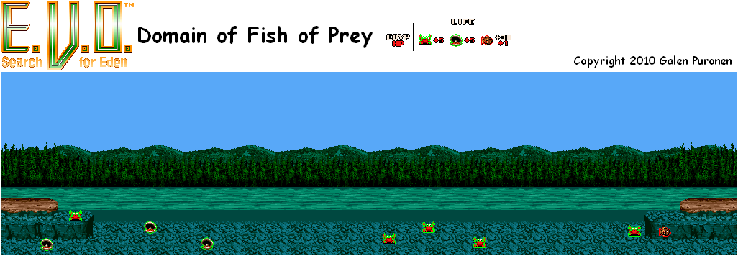Thumbnail for a map of Early Man Domain Of Fish Of Prey for the SNES game E.V.O.: Search For Eden.