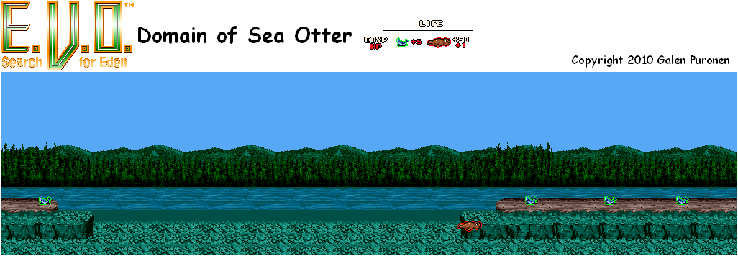 Thumbnail for a map of Early Man Domain Of Sea Otter for the SNES game E.V.O.: Search For Eden.