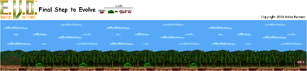 Thumbnail for a map of Early Man Final Step To Evolve for the SNES game E.V.O.: Search For Eden.