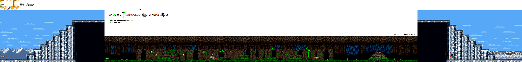 Thumbnail for a map of Ice Age Mt. Snow for the SNES game E.V.O.: Search For Eden.