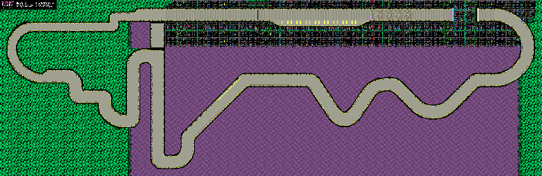 Thumbnail for a map of King League Port Town II for the SNES game F-Zero.