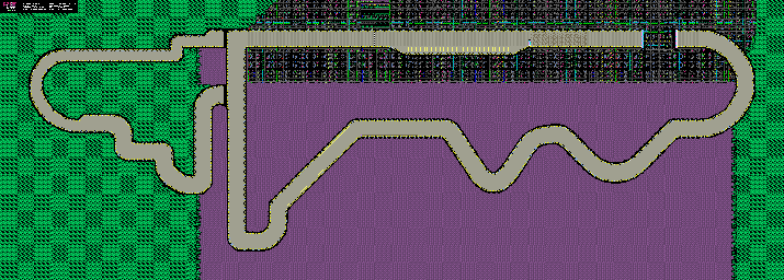 Thumbnail for a map of Queen League Port Town I for the SNES game F-Zero.