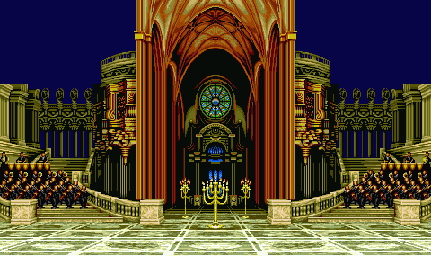 Thumbnail for a map of Mittelburg Castle, Stroheim, Germany for the SNES game Fatal Fury 2.