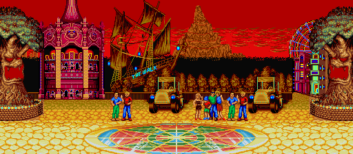 Thumbnail for a map of Dream Amusement Park (Animated) for the SNES game Fatal Fury.