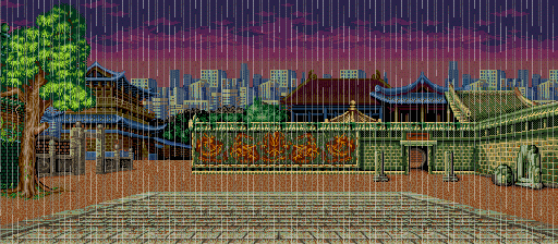 Thumbnail for a map of Howard Arena Round 2 (Animated) for the SNES game Fatal Fury.